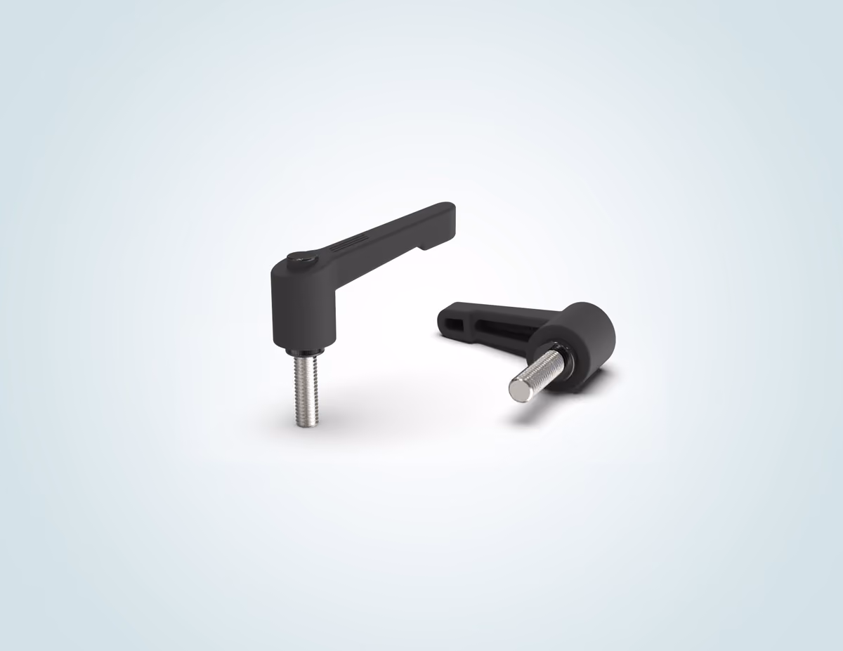 Klemmhebelschraube KBE101.02KHS Gewinde: Stahl