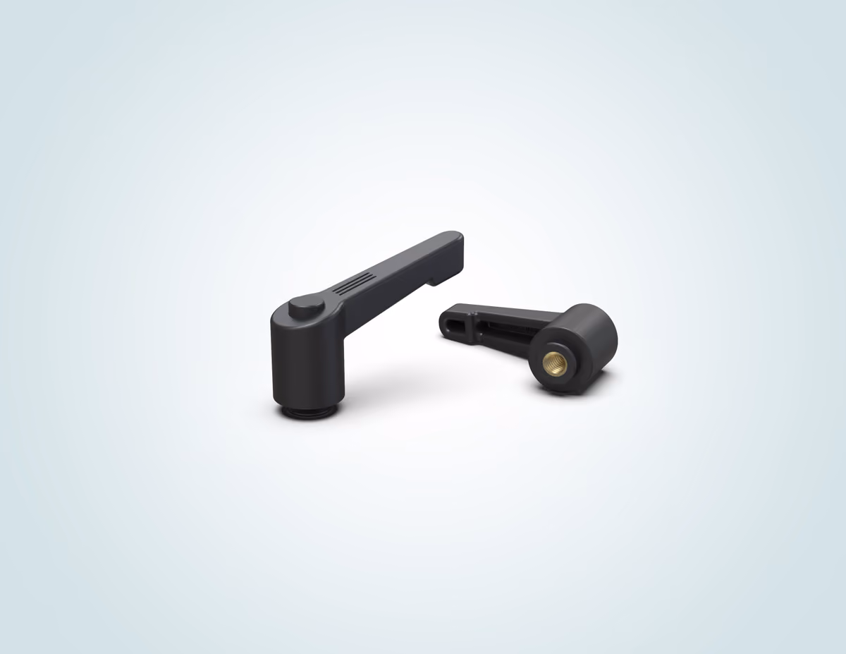 Klemmhebelmutter KBE101.01KHM Gewinde: Messing