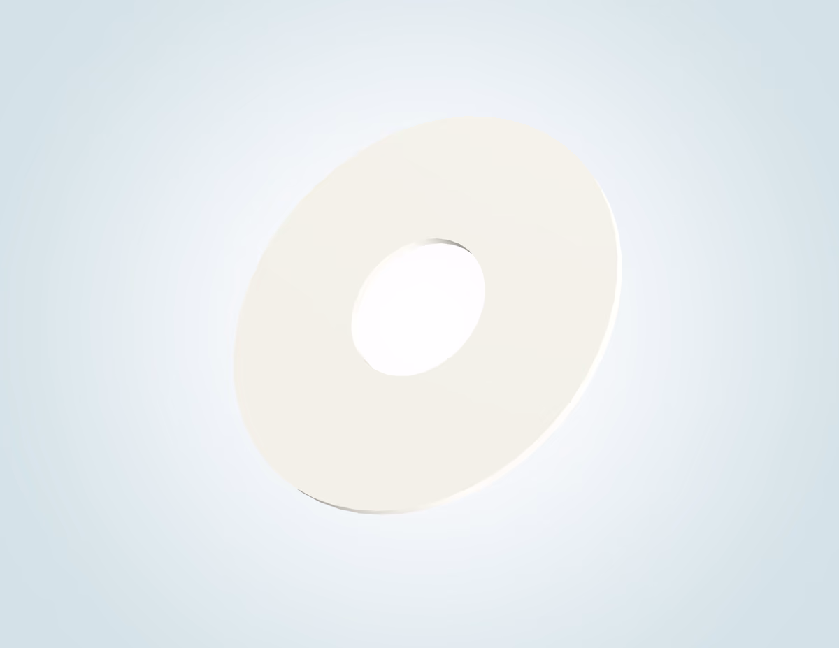 Unterlegscheiben ähnl. DIN 9021 / DIN 34816 / ISO 7093 aus PTFE
