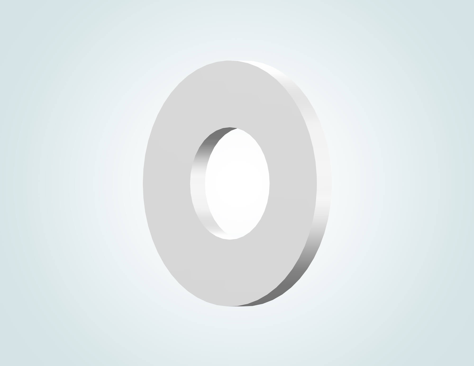 Unterlegscheiben ähnl. DIN 125 (Form A) / DIN 34815 / ISO 7089 aus PTFE